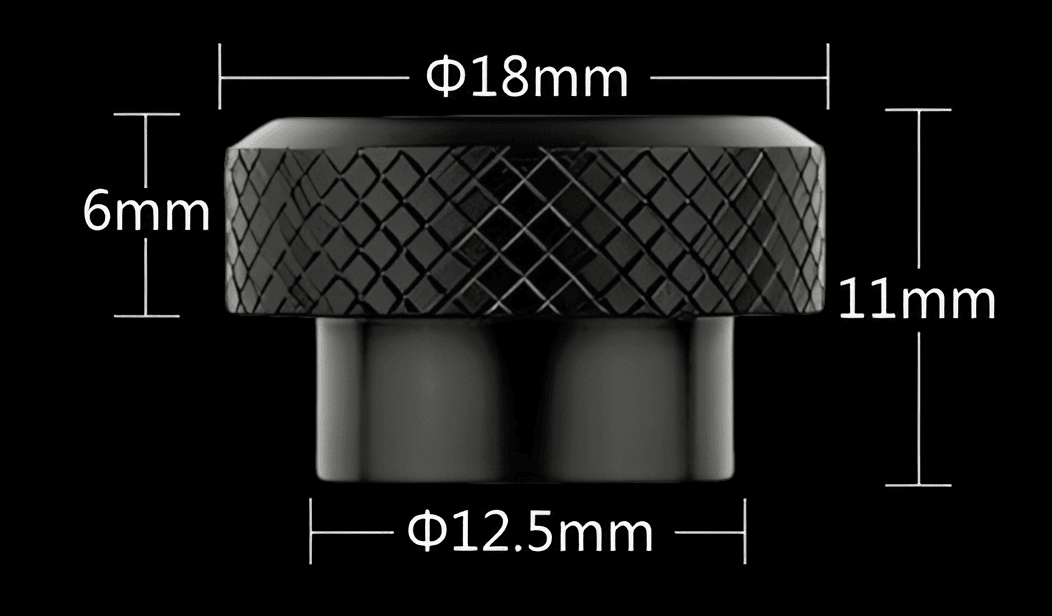 Engraved compact 810 DL Drip Tip Black Banner