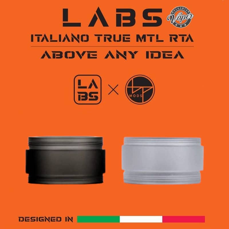BP Mods LABS MTL RTA Replacement Glass 2ml Banner