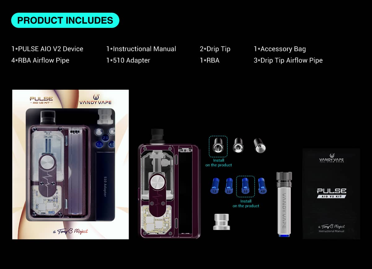Vandy Vape Pulse AIO V2+Pulse Boro RBA Tank 6ml Banner9