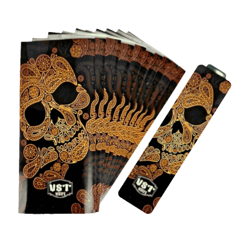 VST Steampunk Skull Plastic Wrap for 18650