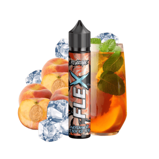 Flex Overdosed Peach Ice Tea 10ml for 75ml by Revoltage