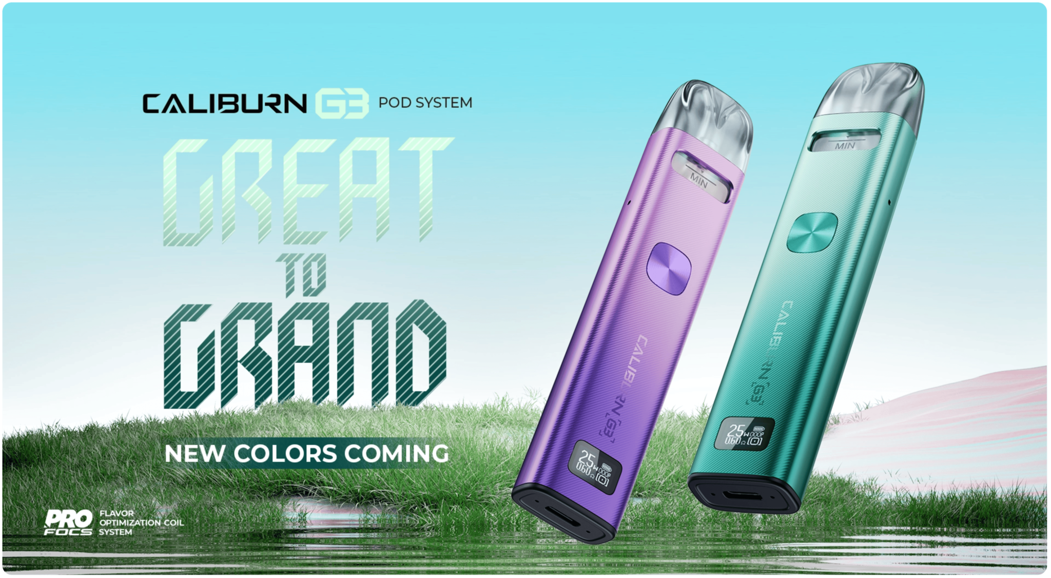Uwell Caliburn G3 Pod Kit 900mAh 2.5ml 25W Banner1